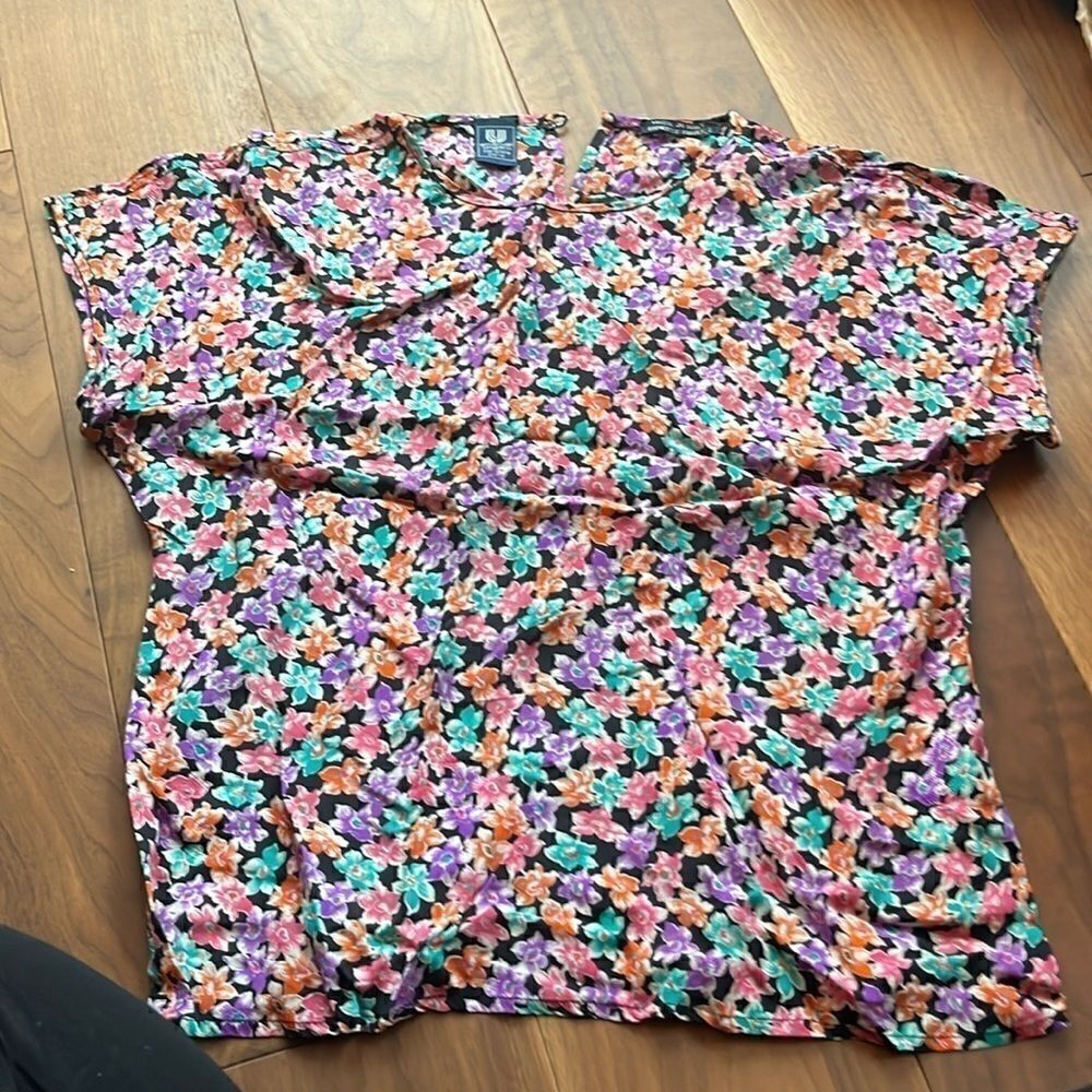 Emanuel Ungaro silk floral top